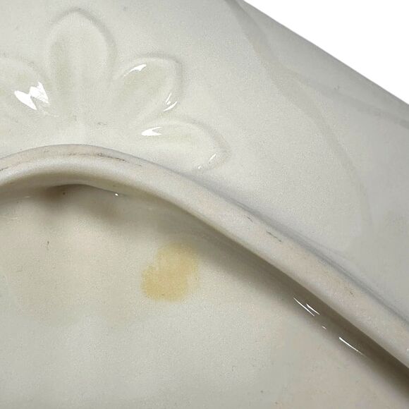 Vintage Lenox Granada Ashtray Trinket Dish Plate Ivory Square Gold Trim 8.5" - Picture 7 of 7